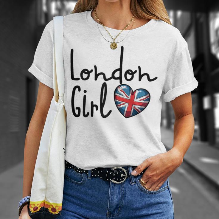 London Girl London Girls British Flag Women's T-Shirt Geschenke für Sie