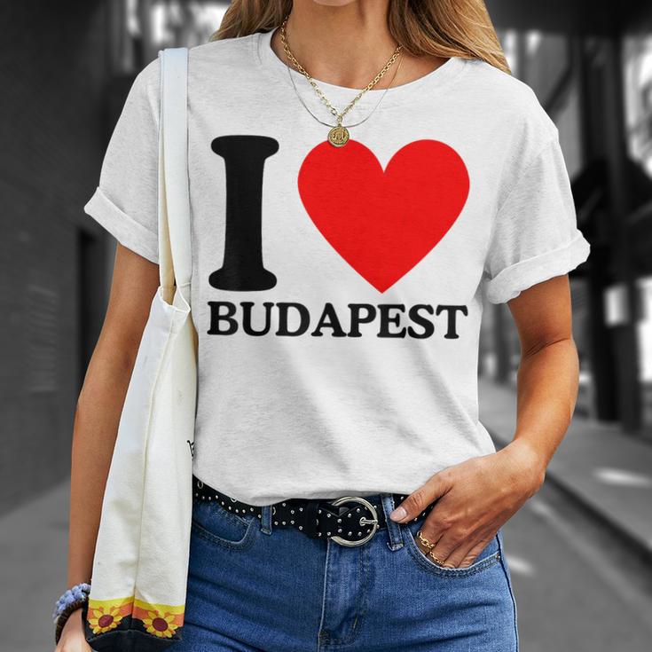 With I Love Budapest Motif T-Shirt Geschenke für Sie