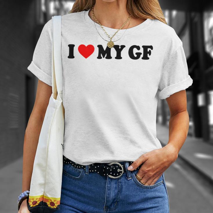 I Love My Gf I Heart My Gf I Love My Girlfriend S T-Shirt Geschenke für Sie