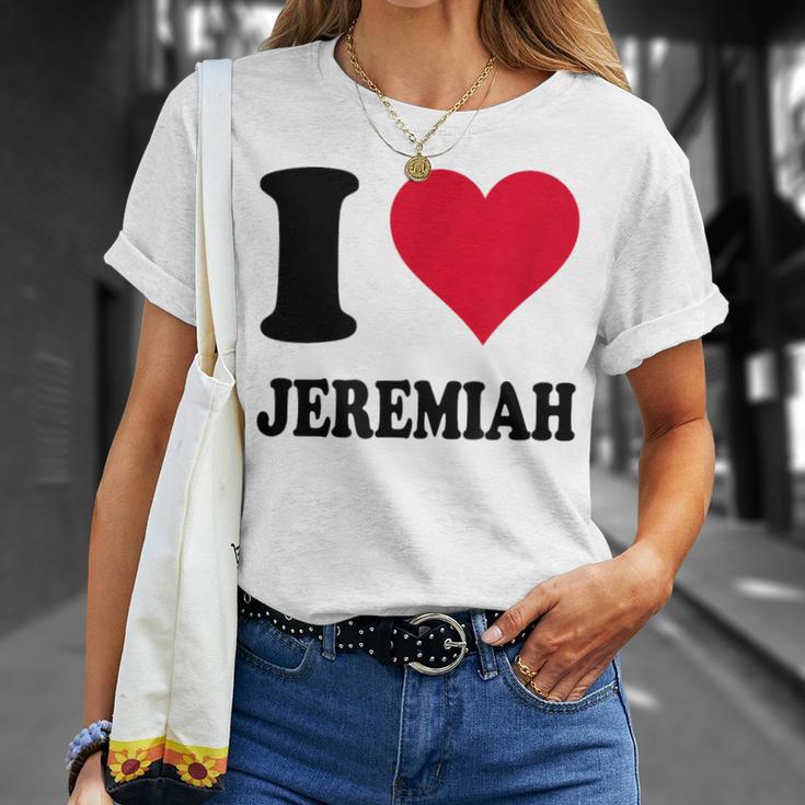 I Love Jeremiah T-Shirt Geschenke für Sie