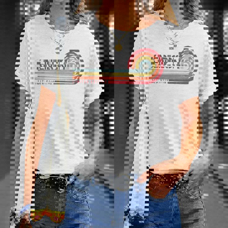 I Love Kendrick Personalizado Retro Sunset Primer Nombre Camiseta unisex Regalos para ella