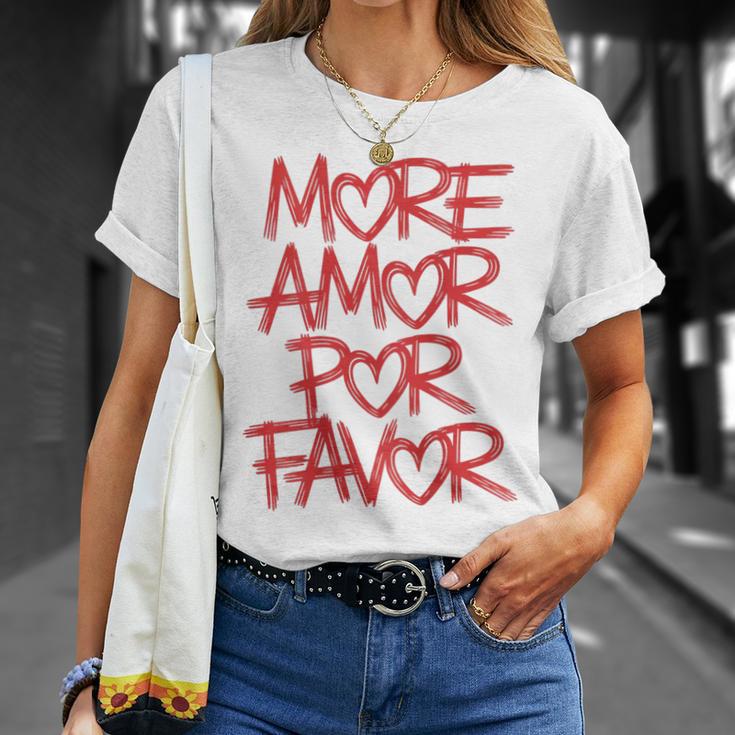 Mehr Amor Por Favor T-Shirt Geschenke für Sie