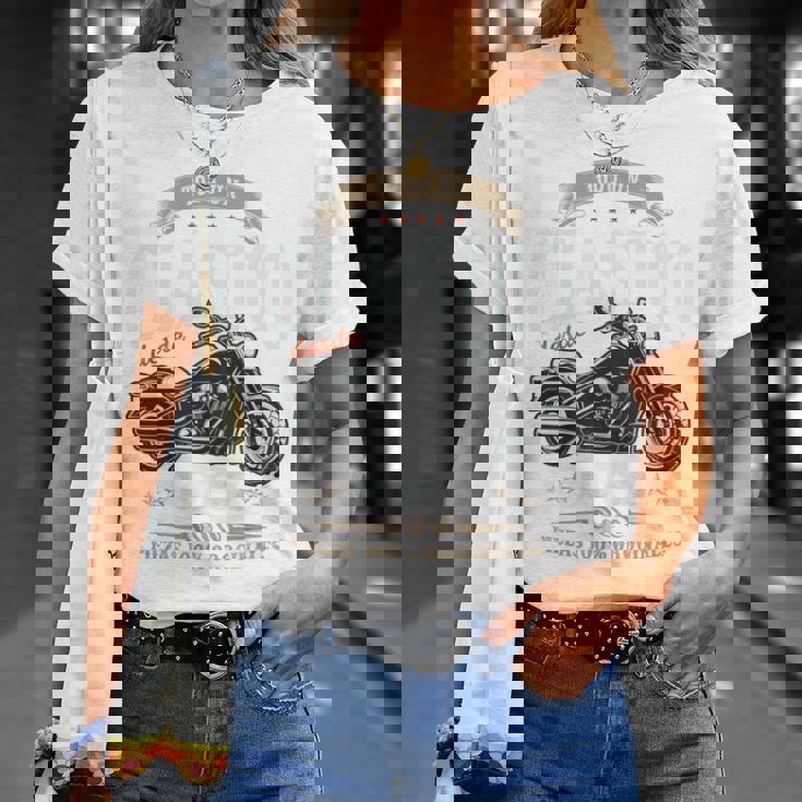 Nacido En 1967 58 Años Cumpleaños Moto Biker Hombre Motero Manga Larga Camiseta unisex Regalos para ella