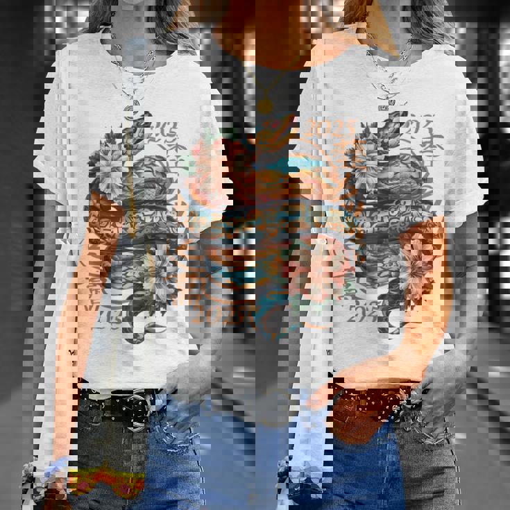 Nouvel An Chinois Serpent Nouvel An Lunaire 2025 Année Du Serpent T-Shirt Cadeaux pour elle
