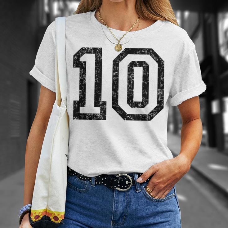 Number 10Intage T-Shirt Geschenke für Sie