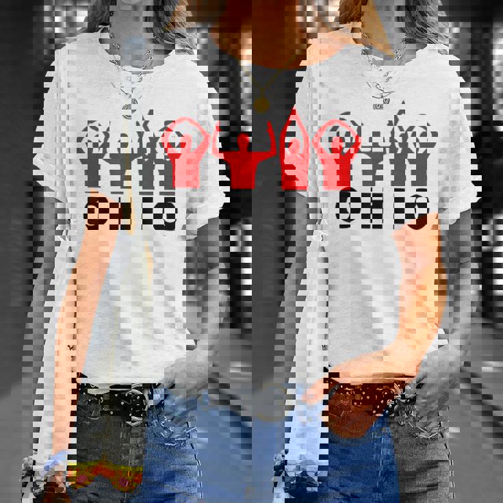 OHIO Casual Graphical Dress Daily Wear Carnival Party T-Shirt Gifts for Her