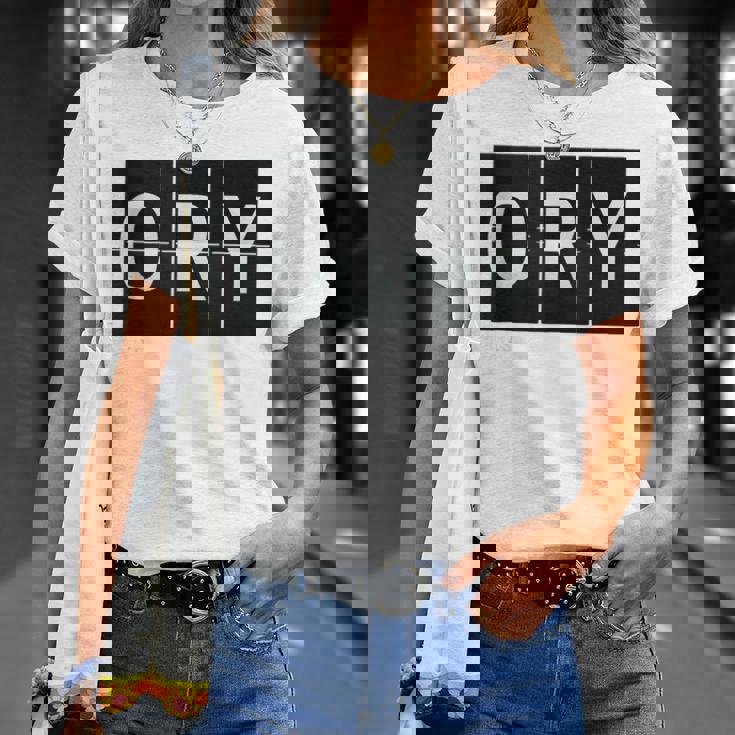 Ory Paris Fr Frankreich Retro Weltreise Flughafen Code T-Shirt Geschenke für Sie