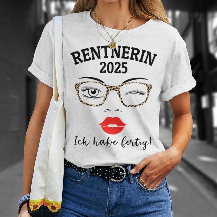 Pensioner 2025 Leopard Glasses For Woman In Retirement Have Ready T-Shirt Geschenke für Sie