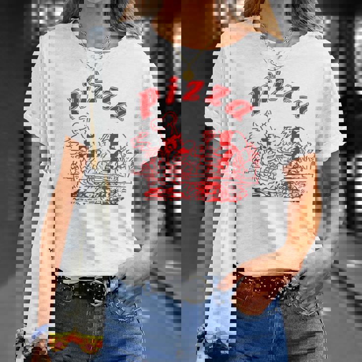 Pizza Liebe Pizzaschachtel Italiano Italien Fun Karton Pizza T-Shirt Geschenke für Sie