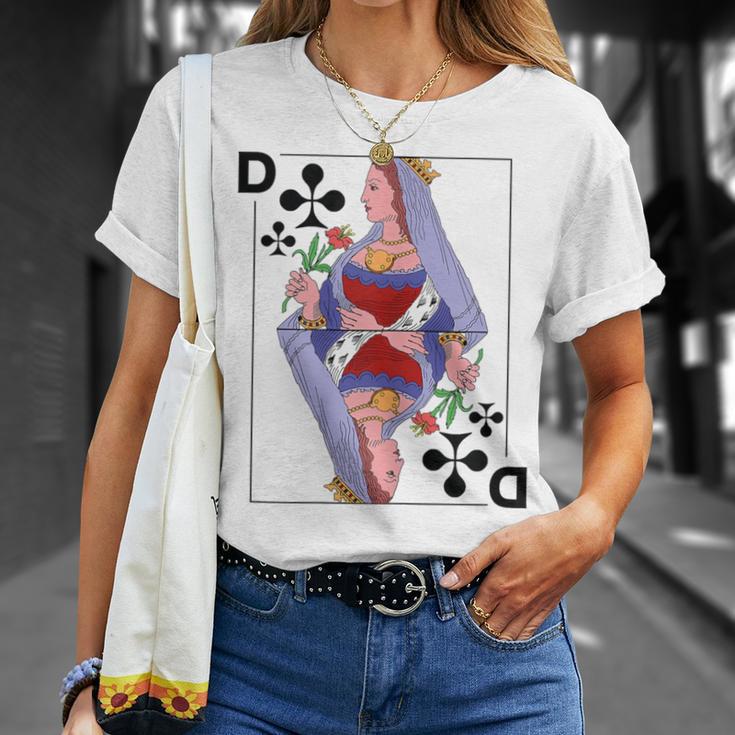 Playing Card Lady Queen Cross Card Costume Fancy Dress Groups T-Shirt Geschenke für Sie