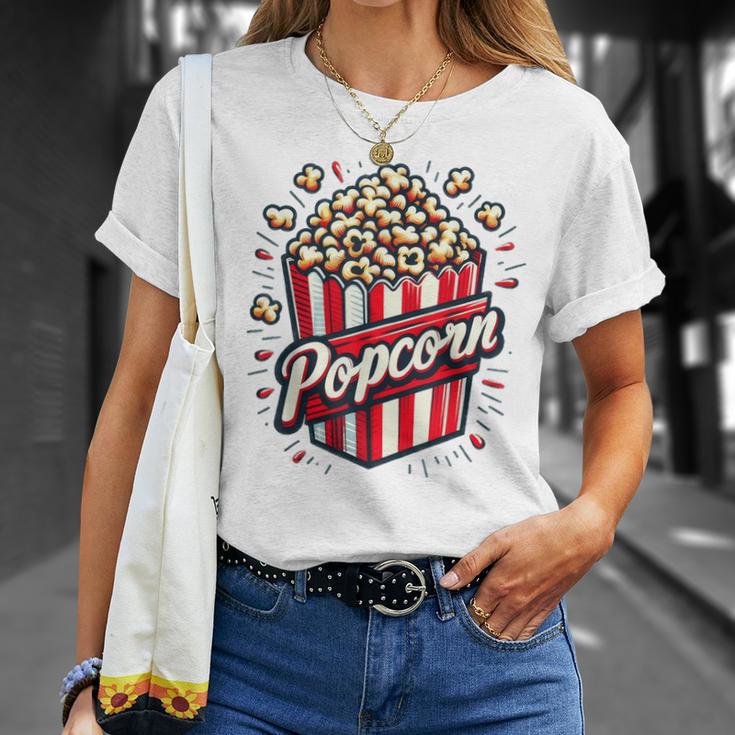 Popcorn Damen T-Shirt Geschenke für Sie