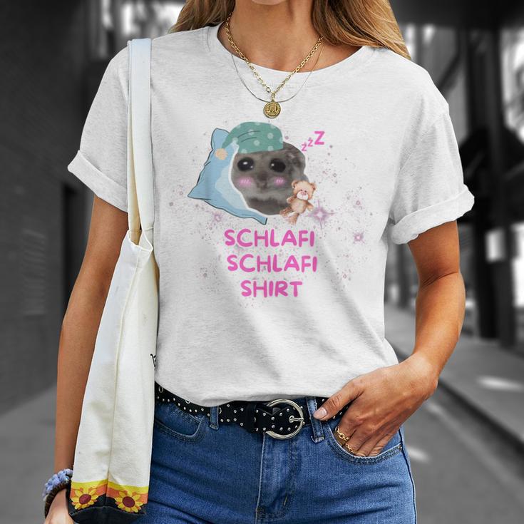 Schlafi Schlafi Hamster Meme Gray T-Shirt Geschenke für Sie