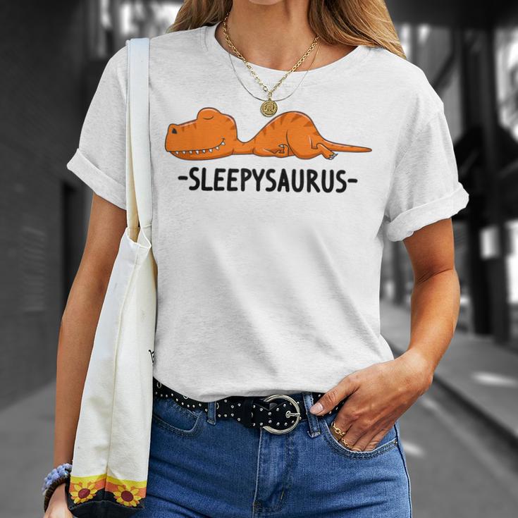 Sleepysaurus Schlaf Schlafanzug Nachthemd Dinosaurier T-Shirt Geschenke für Sie