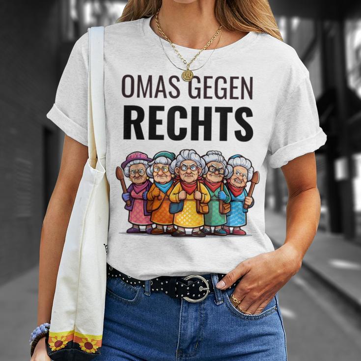 Stellungnahme Gegen Rechts Omas Gegen Rechts T-Shirt Geschenke für Sie