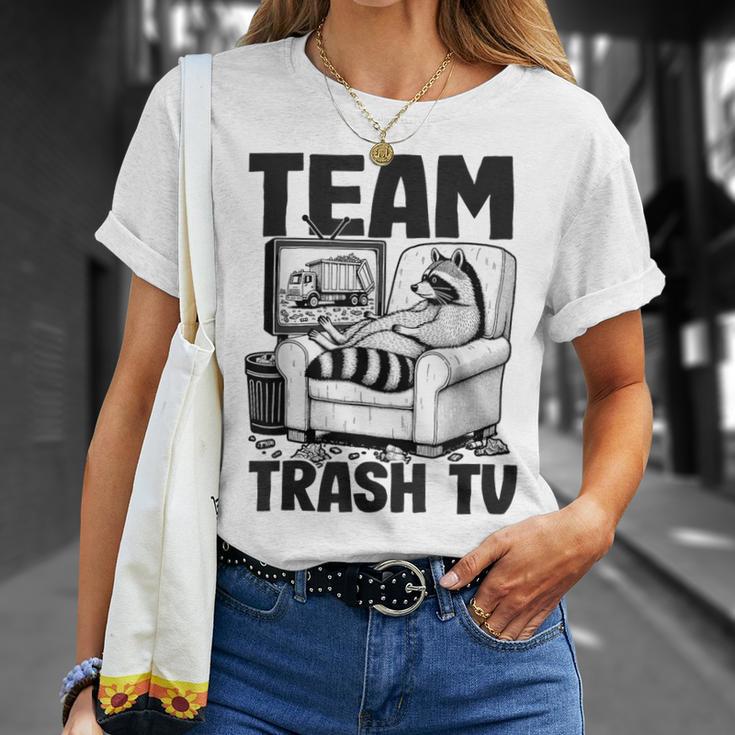 Team Trash Tv Raccoon Gray T-Shirt Geschenke für Sie