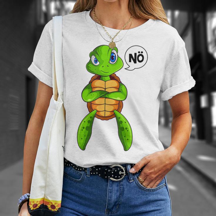 Turtle Nö Children's For Girls And Boys Green S T-Shirt Geschenke für Sie