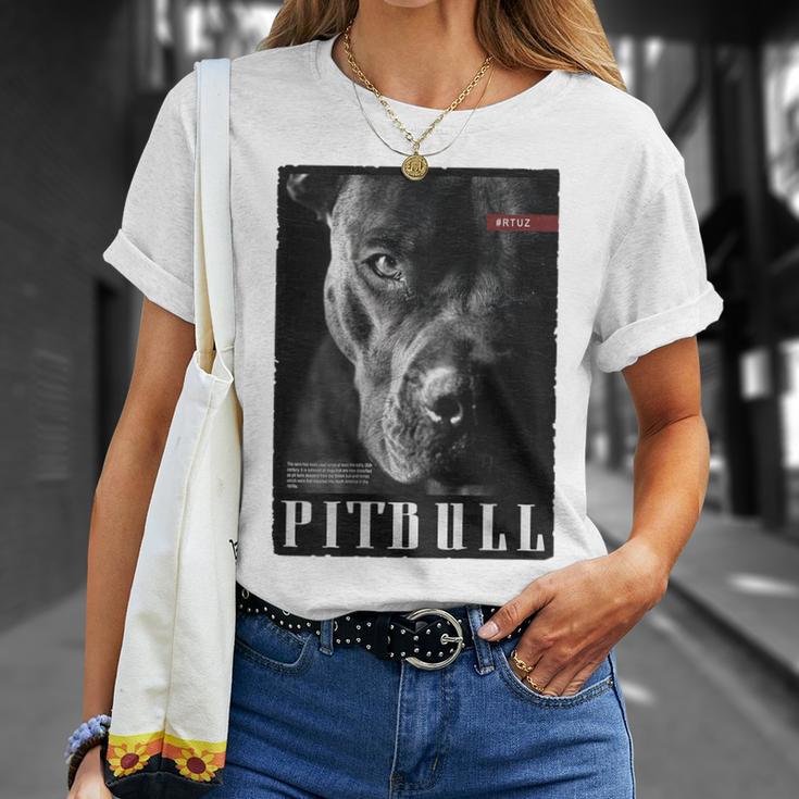 Wild Dog Terrier Bulldog Dog Owner Backprint Pitbull T-Shirt Geschenke für Sie