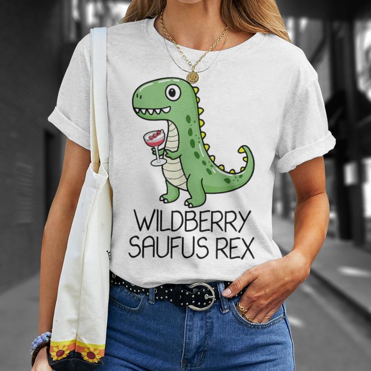 Wildberry Saufus Rex Dino Wildberry Lillet Summer Cocktail T-Shirt Geschenke für Sie