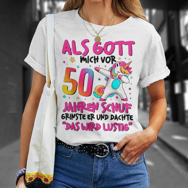 Women's 50Th Birthday 50 Years Woman 50 It Will Be Gray T-Shirt Geschenke für Sie