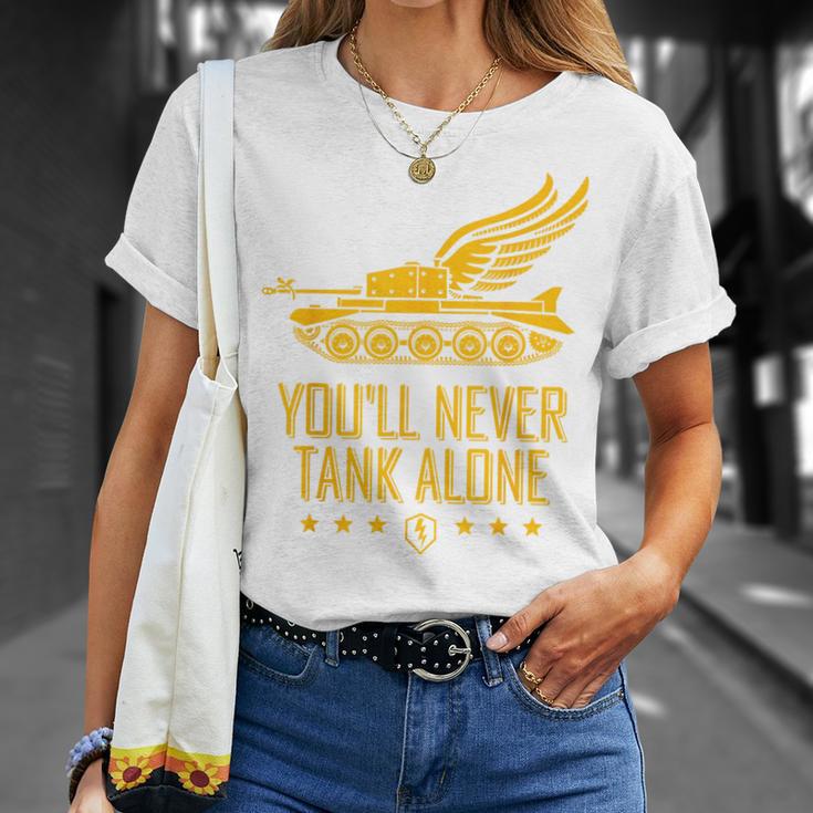 World Of Tanks Blitz You'll Never Tank Alone T-Shirt Geschenke für Sie