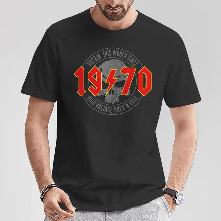 1970Intage Birthday Rock And Roll Heavy Metal T-Shirt Lustige Geschenke