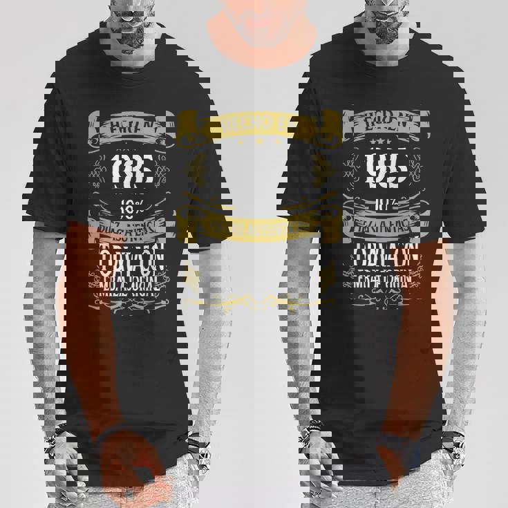 40 Cumpleaños Hombre 40 Años Hecho En 1985 Regalos Camiseta unisex Regalos divertidos