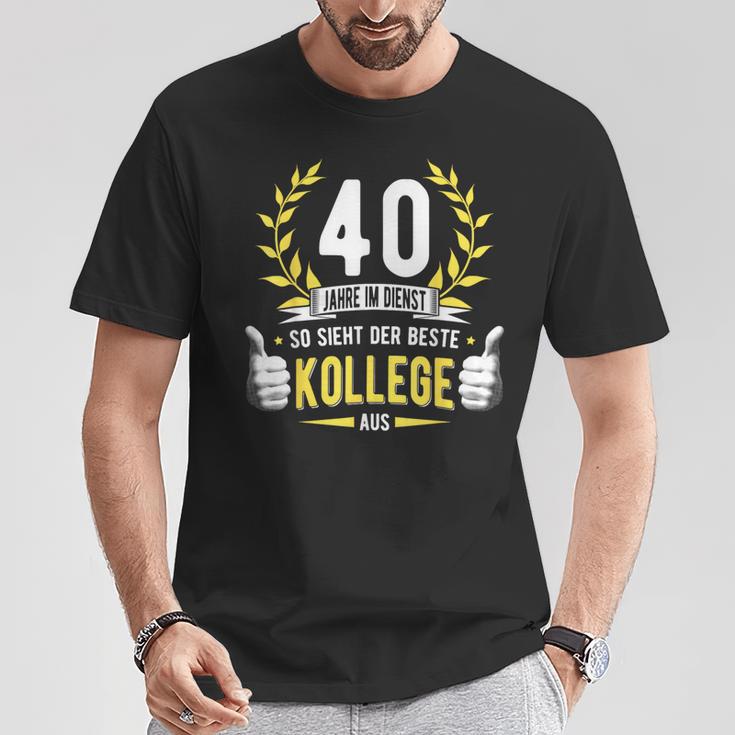 40 Jahre Dienst College Service Anniversary Company Anniversary Decorative T-Shirt Lustige Geschenke