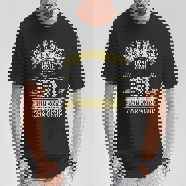 47 Años Cumpleaños Hombre Las Leyendas Nacen Enintage 1978 Camiseta unisex Regalos divertidos