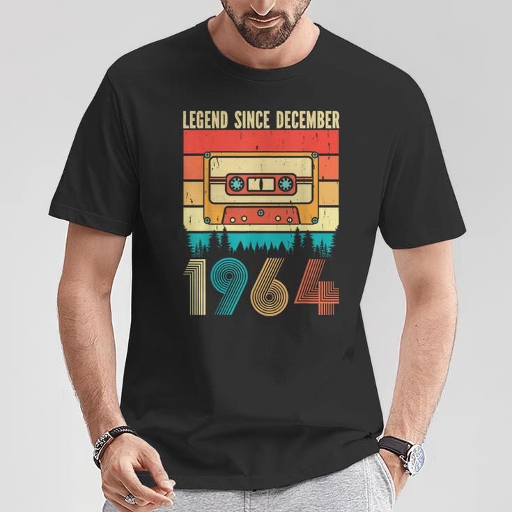 60 Years Old Legend Since December 1964 60Th Birthday T-Shirt Lustige Geschenke