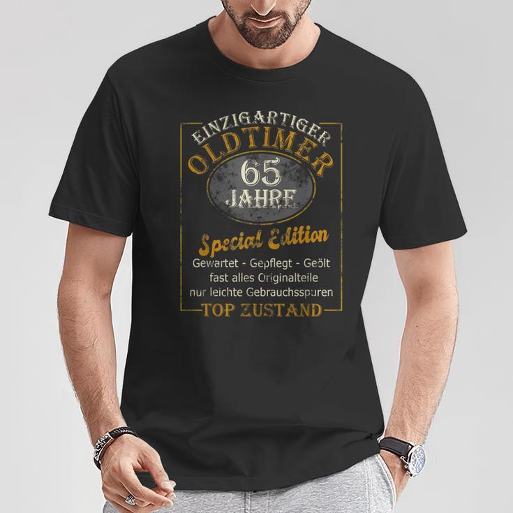 65Th Birthday Man 65 Years Oldtimer 65Er Papa Grandpa T-Shirt Lustige Geschenke