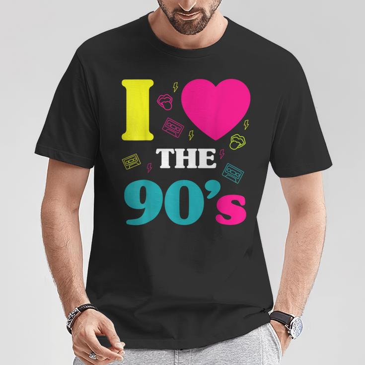 90S Party Outfit Costume Clothing Hits Retro T-Shirt Lustige Geschenke