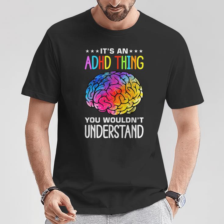 Adhd Humour And Awareness T-Shirt Lustige Geschenke