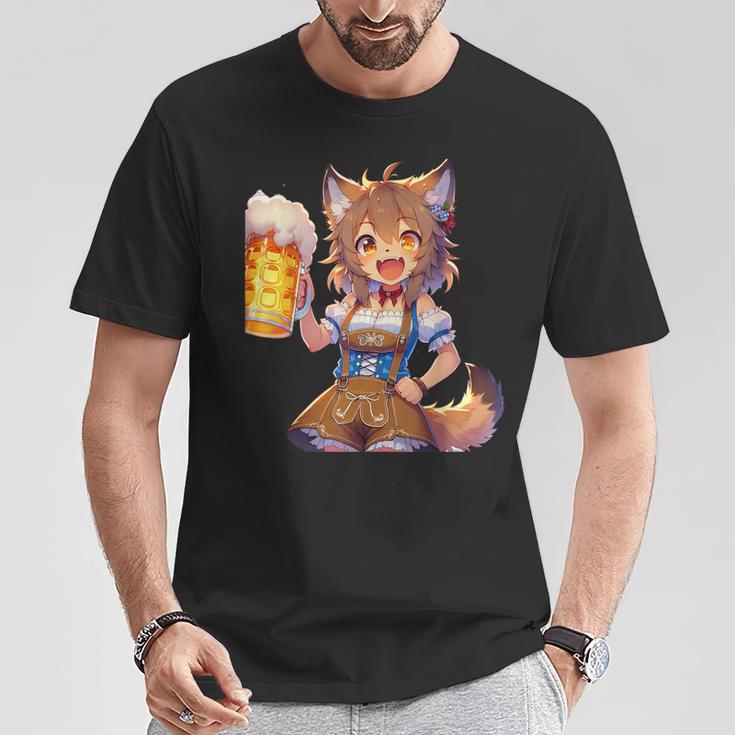 Anime Beer Festival Cat Beer T-Shirt Lustige Geschenke