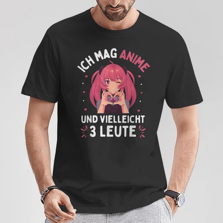 I Like Anime And Maybe 3 People Japanese Manga T-Shirt Lustige Geschenke