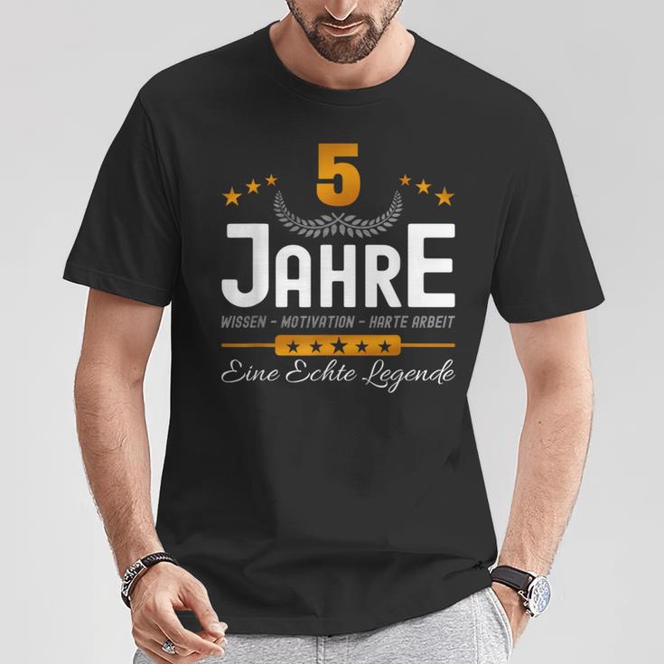 Anniversary 5 Years Company Service Anniversary Office Jokes Anniversary T-Shirt Lustige Geschenke