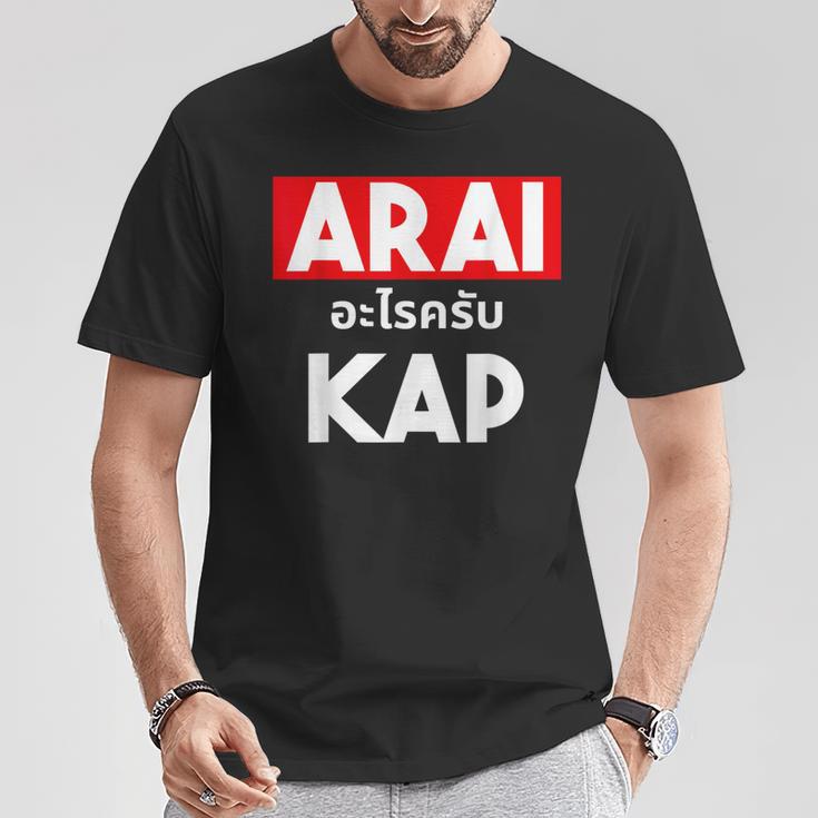 Arai Cape Thai Script Saying Thailand T-Shirt Lustige Geschenke