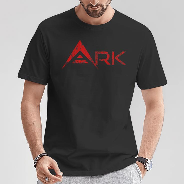 Ark Kryptocurrency -Intage & Distressed Logo T-Shirt Lustige Geschenke