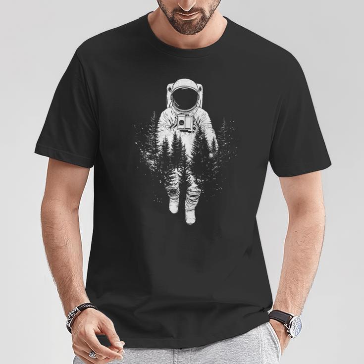 Astronaut Motiv Illustration Astronaut T-Shirt Lustige Geschenke