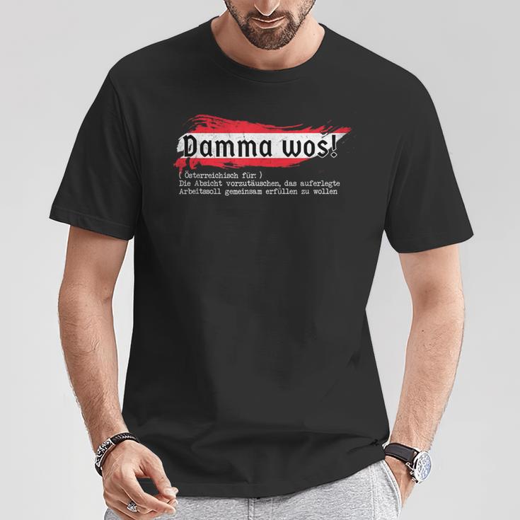 Austria Mouthart Damma WosIntage Austria T-Shirt Lustige Geschenke