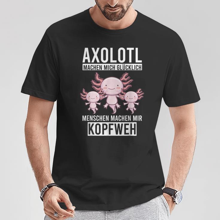 Axolotl Aquaristik Axolotlbreeder T-Shirt Lustige Geschenke