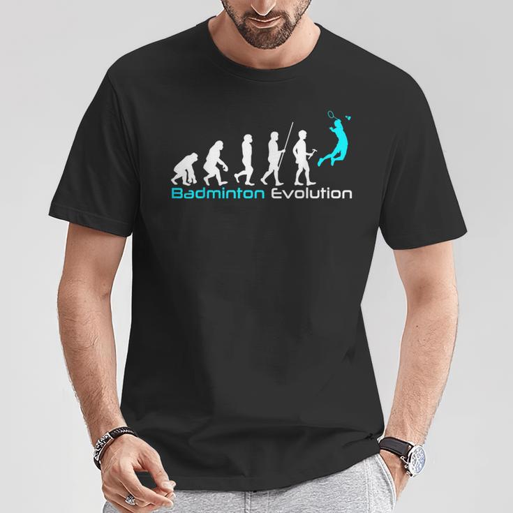 Badminton Evolution For Badminton Lovers T-Shirt Lustige Geschenke