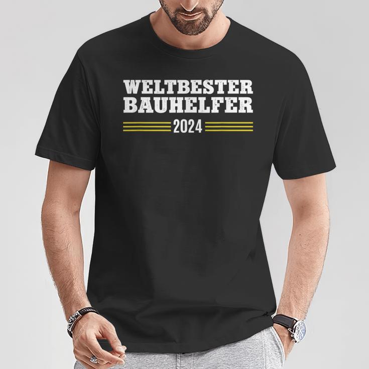 Bauhelfer 2024 Thank You Construction Worker Construction Craftsman Construction Site T-Shirt Lustige Geschenke