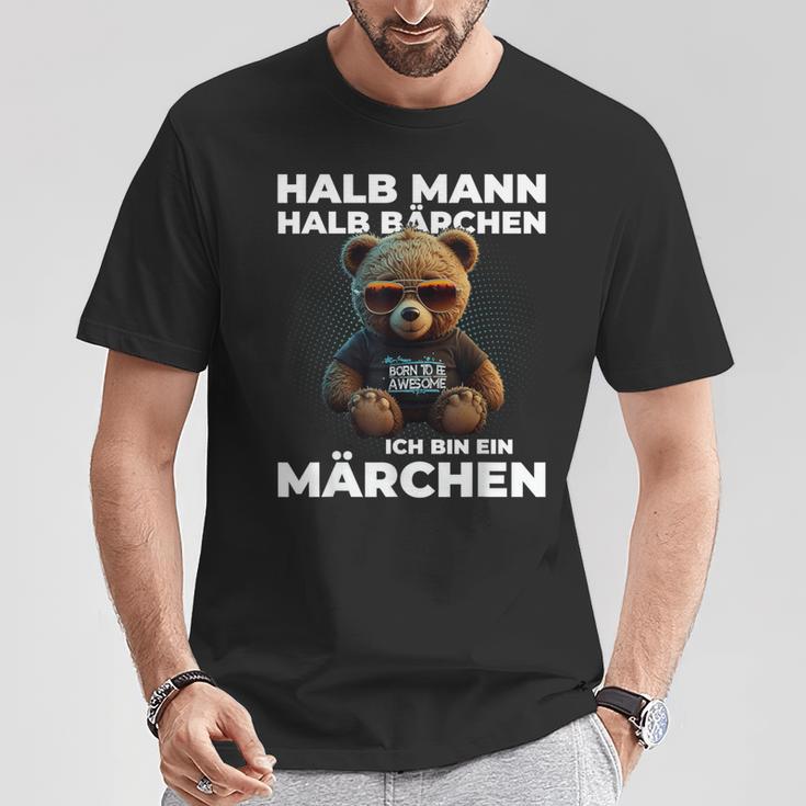 Bear Half Man Half Bear Fairy Tale Partner T-Shirt Lustige Geschenke