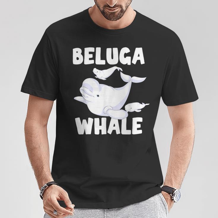 Beluga Whale Ocean Animal Lover Sea Animal Mammal Beluga T-Shirt Lustige Geschenke