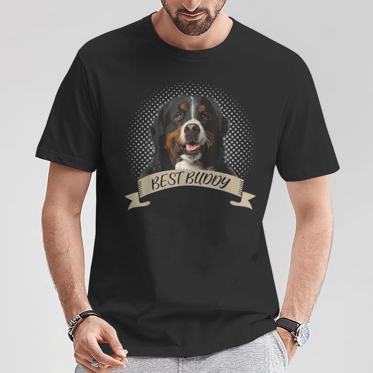 Bernese Mountain Dog Best Friend Dog Portrait T-Shirt Lustige Geschenke