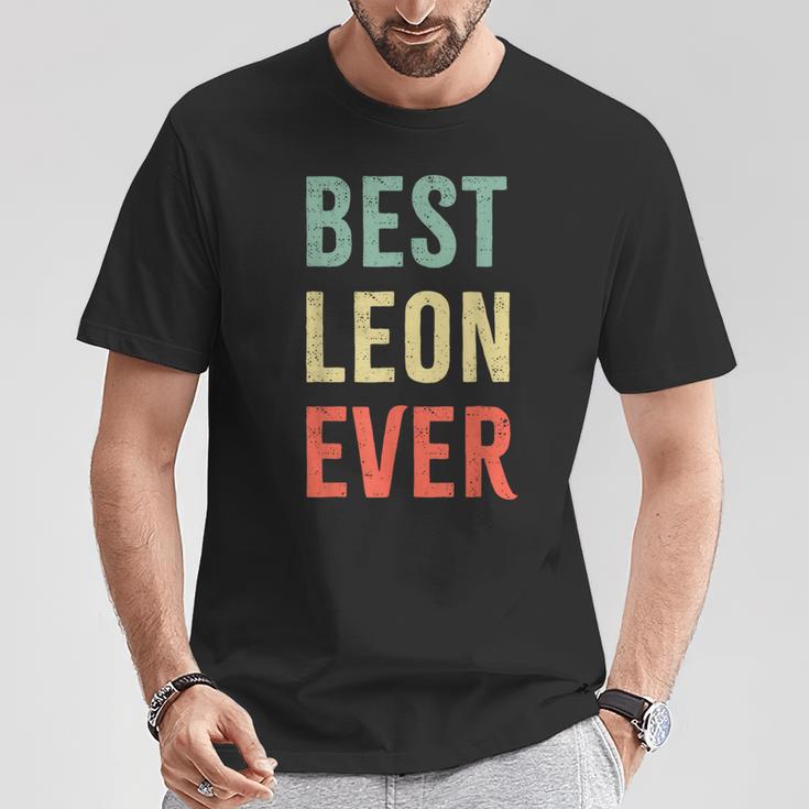 Best Leon Ever First Name T-Shirt Lustige Geschenke