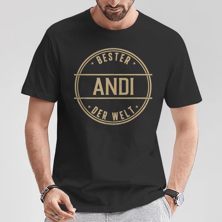 Bester Andi Der Welt Name T-Shirt Lustige Geschenke