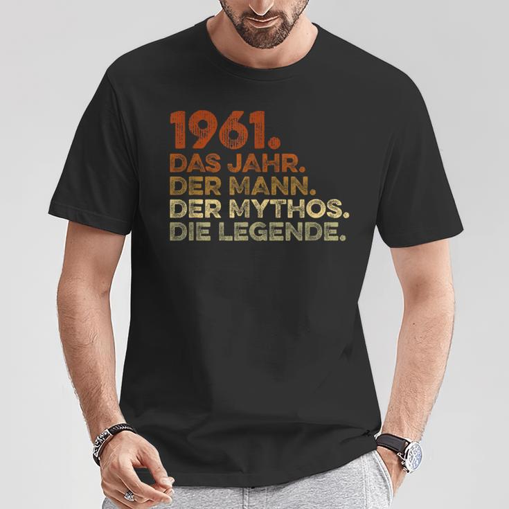 Birthday intage 1961 Man Myth Legend T-Shirt Lustige Geschenke