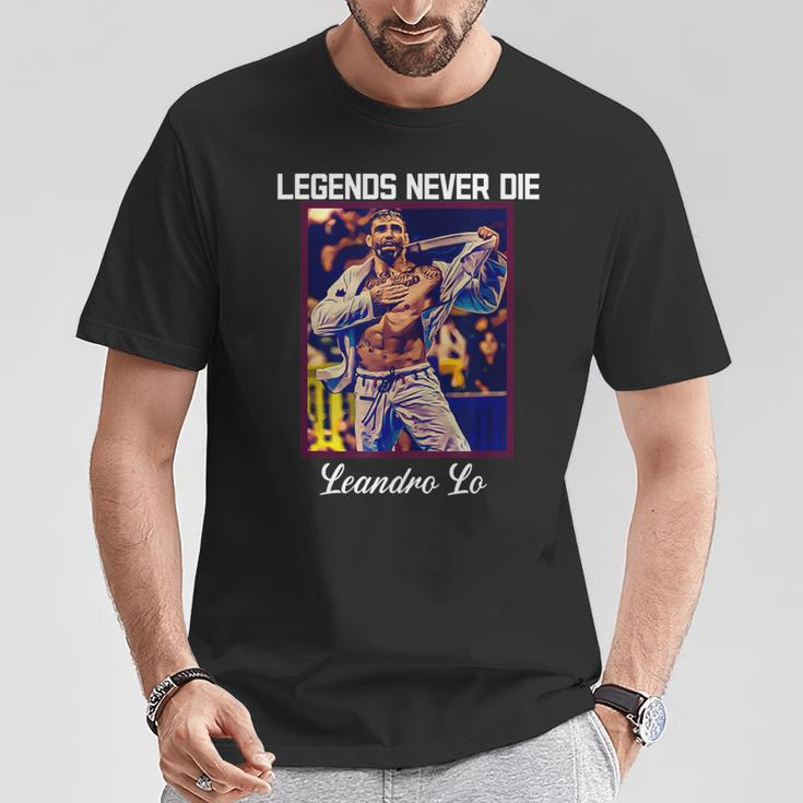 Bjj Legends Never Die Bjj Gi Brasileño Jiu Jitsu Camiseta unisex Regalos divertidos