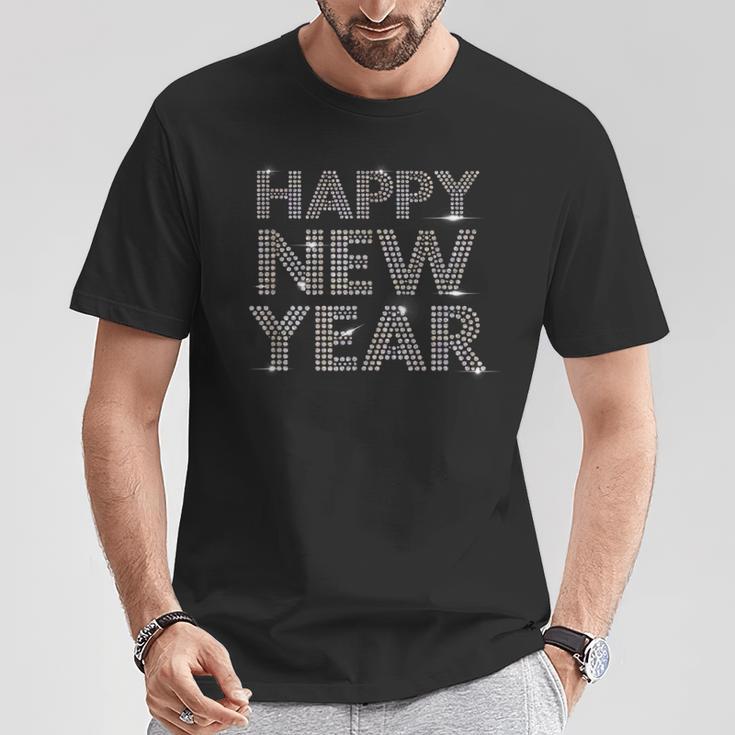 Bling Happy New Year New Year's Eve T-Shirt Lustige Geschenke